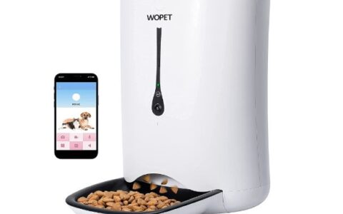 WOPET 智能宠物猫狗自动喂食器特卖+包邮！带定时器，可编程，可语音可录制高清摄像头