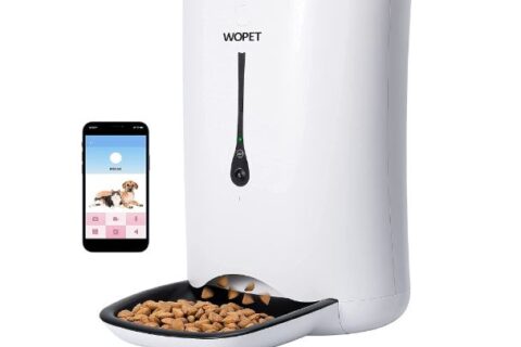 WOPET 智能宠物猫狗自动喂食器特卖+包邮！带定时器，可编程，可语音可录制高清摄像头
