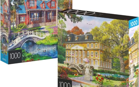 白菜价！Spin Master Games 松木小屋（1000Pcs）及避暑山庄（1000Pcs）拼图超值套装特卖！