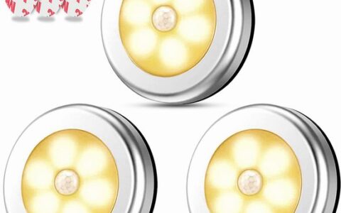 白菜价！Leaflai LED室内运动感应灯3件套特卖！
