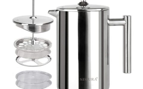 Secura 500ml 双壁不锈钢法压壶特卖！防烫防摔，带2只滤网