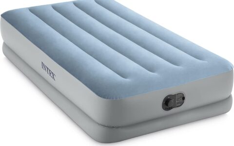 超低价！Intex 64157E Dura-Beam Plus 14英寸 Twin 气垫床/充气床特卖！内置 USB 电动泵