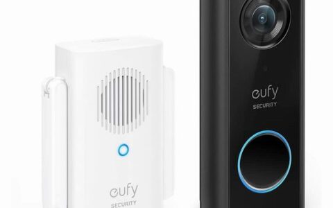 新低！eufy Security 1080P全高清无线智能可视门铃特卖+包邮！120天续航，加密本地存储，无月费！