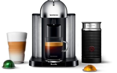 Nespresso Vertuo 胶囊和意式咖啡机 by Breville 特卖+包邮！带奶泡机