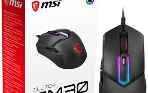 MSI 微星 Clutch GM30 RGB 电竞鼠标特卖+包邮！轻便坚固游戏利器