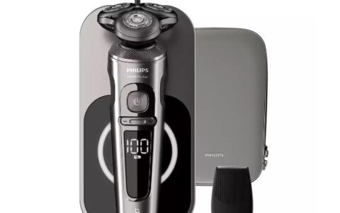Philips 飞利浦 9000系列 SP9871/13 干湿两用电动剃须刀特卖+包邮！带无线充电板，高级存储盒，胡须修剪器