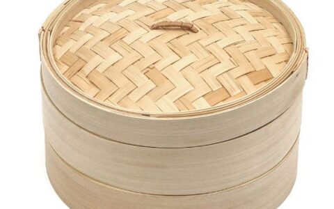 Trademark Innovations 10英寸 天然竹制 双层带盖蒸笼特卖！