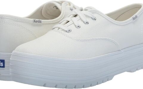 超低价！Keds 经典舒适 厚底增高女式帆布鞋 特卖！6码