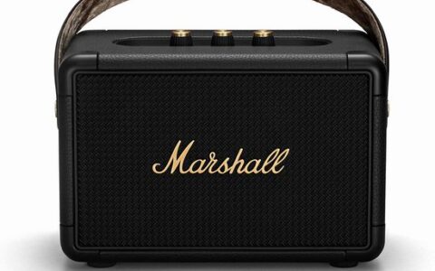 Marshall 马歇尔 Kilburn II 便携防水无线蓝牙音箱特卖+包邮！黑金色！最好的便携式蓝牙音箱