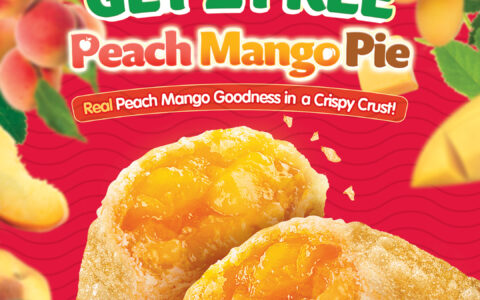 Jollibee 连锁快餐店限时优惠！桃子芒果派买一送一