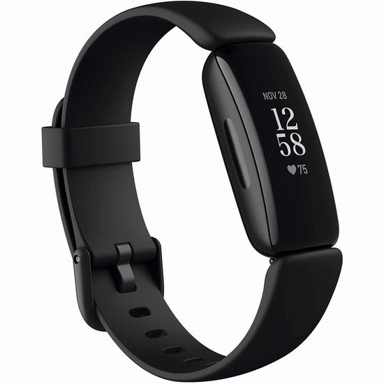 历史最低价！Fitbit Inspire 2 时尚智能健身手环/手表特卖+包邮！_A_