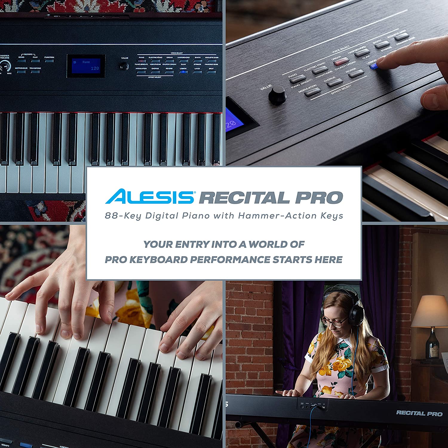 Alesis Recital Pro 88 键配重键盘电钢琴特卖+包邮！_A_加拿大天天打折网