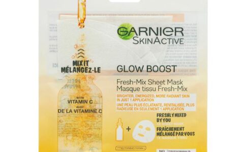 Garnier 卡尼尔 Skinactive Glow Boost Fresh-Mix 维生素C 面膜特卖+5件额外9.5折！1片含整瓶安瓶
