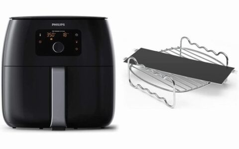 历史低价！飞利浦 Philips  XXL 7夸脱智能空气炸锅+烤架套装特卖+包邮！