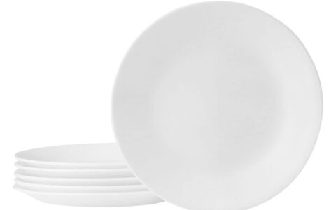 手慢无！Corelle Livingware 经典白色餐盘6件套超值特卖！