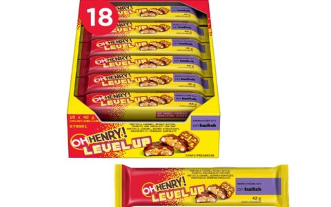 OH HENRY! 花生黄油焦糖夹心巧克力糖果棒 18 x 42g 特卖！
