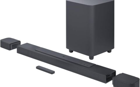 JBL Bar 700：5.1声道 杜比全景声 条形音箱特卖+包邮！可拆卸环绕扬声器，影院级3D震撼音效