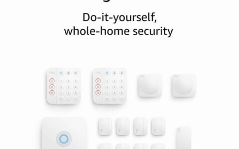 史低价！Ring Alarm 第二代专业家庭安防监控系统特卖+包邮！5件/8件/14件套可选