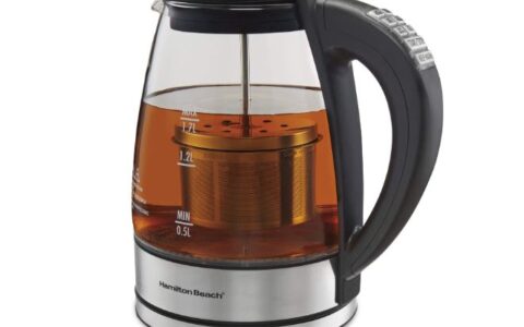 泡茶必备! Hamilton Beach 带滤茶器电茶壶/热水壶无绳1.7L 特卖+包邮！6种水温设置，带滤茶器，自动关闭，干煮保护