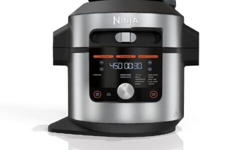 历史低价！Ninja OL601 Foodi XL 8夸脱3层14合1压力锅蒸汽炸锅特卖+包邮！烹饪速度更快，可炖煮，炸薯条、烘焙等