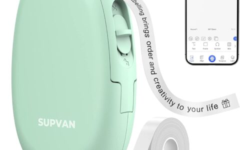 历史低价！SUPVAN E10 蓝牙无线 可充电便携式标签快速打印机特卖！600多个模板可选