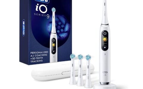 Oral-B iO 9 AI智能电动牙刷特卖+包邮！带4个刷头，7种清洁模式，压力感应！