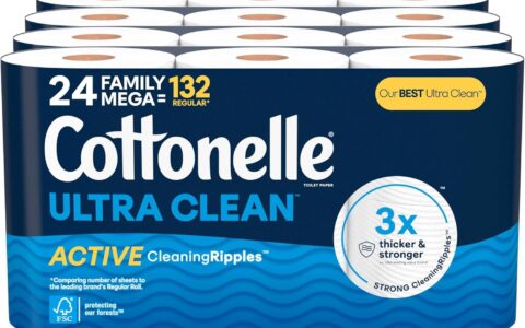 春季大促！ Cottonelle Ultra Clean/Comfort  卫生纸特卖+包邮！12/24/32/36大卷 可选