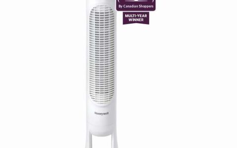Honeywell  QuietSet 全房间覆盖5速塔式静音风扇特卖+包邮！2色可选！