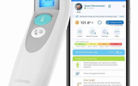 超低价！Motorola Care+ 无接触式智能额温计/温度计特卖！