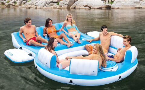 历史最低价！Intex IslandLounge 6人大型充气 漂浮岛/漂浮躺椅特卖+包邮！