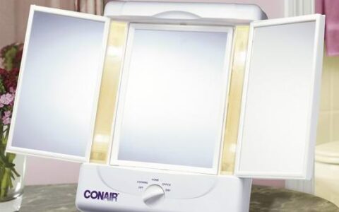 白菜价！Conair 三折式灯光可变可放大化妆镜特卖！
