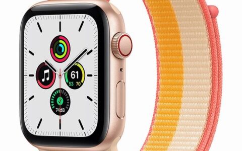 黑五新低价！Apple Watch SE（44 mm, GPS+Cellular）手表特卖+包邮！心脏健康预警，防水50米！多色可选