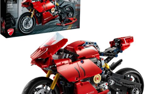 LEGO 乐高 42107 杜卡迪 Panigale V4 R 赛道摩托（646 Pcs) 特卖+包邮！乐高史上最复杂摩托，超高性价比
