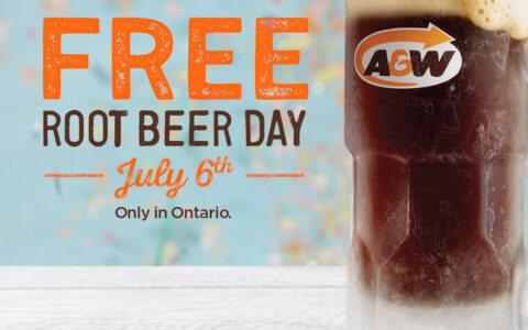仅一天！A&W 安省快餐连锁店：免费喝Root Beer饮料