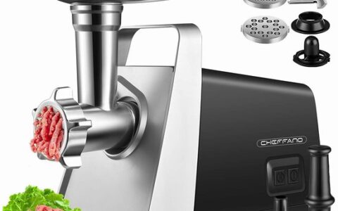 CHEFFANO 2000W 不锈钢重型电动绞肉机/香肠灌肠机特卖+包邮!  带9个配件