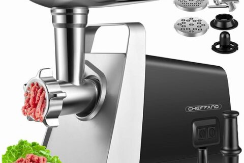 CHEFFANO 2000W 不锈钢重型电动绞肉机/香肠灌肠机特卖+包邮!  带9个配件