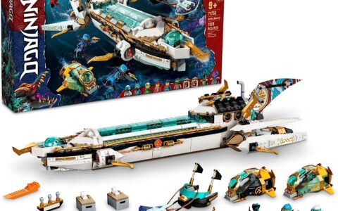 新低！LEGO 乐高 71756 幻影忍者 水下赏赐号（1159pcs）特卖+包邮！