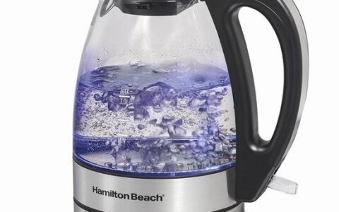 Hamilton Beach 蓝光 1L 玻璃电热水壶 特价 ！