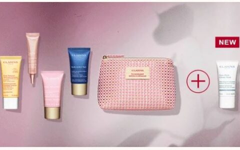 娇韵诗 Clarins 官网劳动节特惠！全场任购满100送最高价值183加元6件套礼包（五选一，内含新款面膜）！