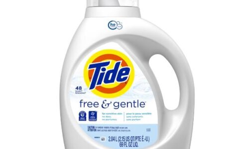 Tide Zero 0添加液体洗衣液 2.04 L 特卖！不含磷酸盐、染料或氯