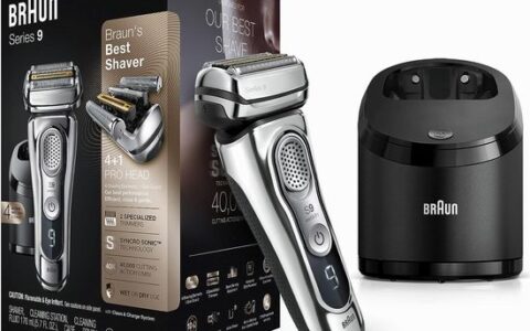 德国博朗 Braun 旗舰9系 9376cc 顶级高效 往复式电动剃须刀特卖+包邮！带4合一清洁充电座