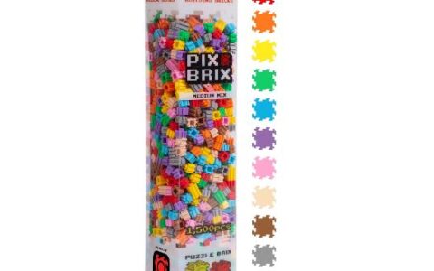 白菜价！Pix Brix 像素艺术拼图积木（1500 Pcs）特卖！获STEM最佳奖