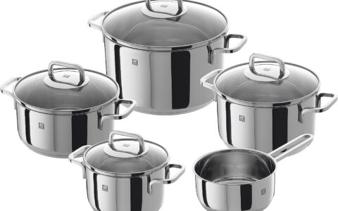 超低价！ZWILLING 双立人 Quadro 不锈钢锅具9件套特卖+包邮！原价600