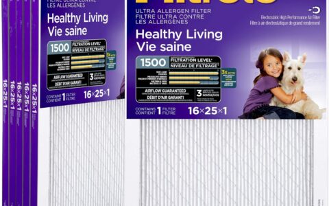 Filtrete MPR 1500 16x25x1 防过敏空调暖气炉过滤网（6个装）特卖+包邮！