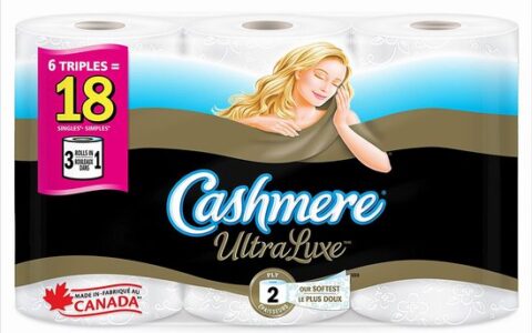 Cashmere 又软又厚的 6卷双层厕纸/卫生纸 热卖中！等于18卷