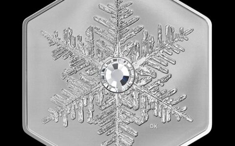 独特华丽！加拿大铸币厂限量发行首款雪花形纪念硬币！值得收藏！