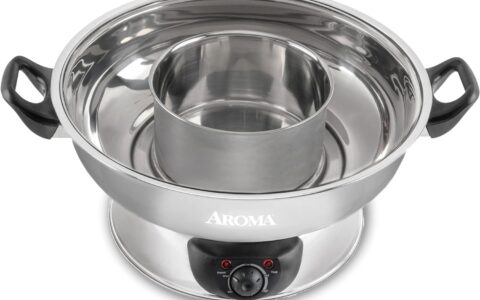 Aroma Housewares ASP-600 不锈钢中式电火锅特卖+包邮！