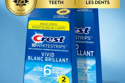 历史低价！Crest 佳洁士 3D 专业美白牙贴 2盒装特卖+包邮！安全方便，去除多年顽固牙渍