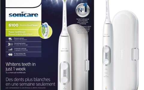 Philips 飞利浦 Sonicare 6100 声波震动电动牙刷特卖+包邮！2色可选！