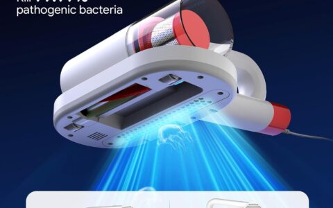 历史低价！MONCTONS 高效紫外线杀菌 多功能轻巧吸尘器特卖！去除床、床垫、枕头、地毯等表面99.97%以上的过敏原！